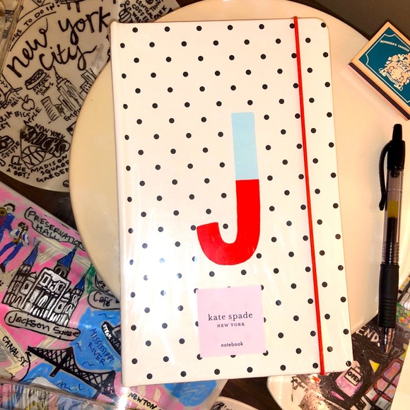 Large Notebook Initial J Dot Nwt 
